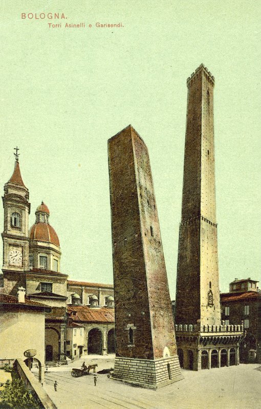 Bologna, Italien, Torri Asinelli E Garisendi von Italian Photographer