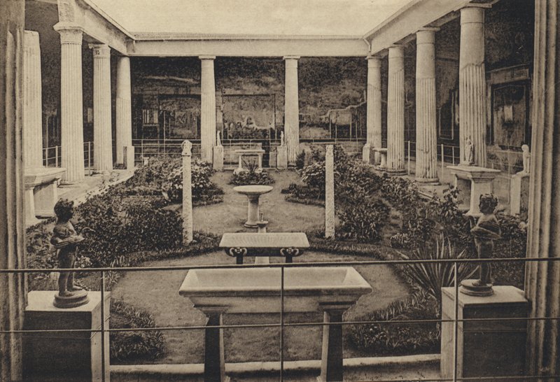 Neapel: Pompeji, Casa Dei Vetti (s/w Foto) von Italian Photographer