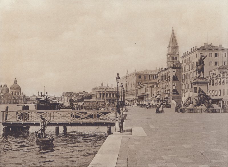 Riva Degli Schiavoni (s/w Foto) von Italian Photographer