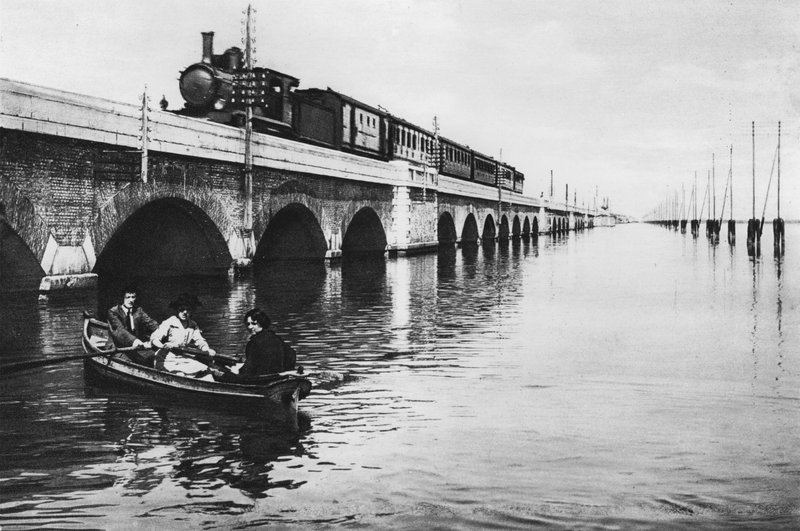 Venedig, Eisenbahnbrücke von Italian Photographer
