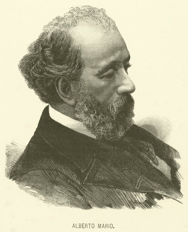 Alberto Mario (Gravur) von Italian School