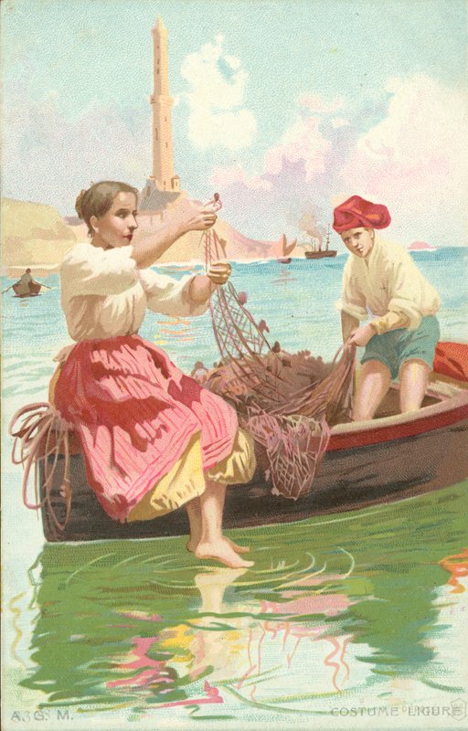 Ligurisches Kostüm von Italian School