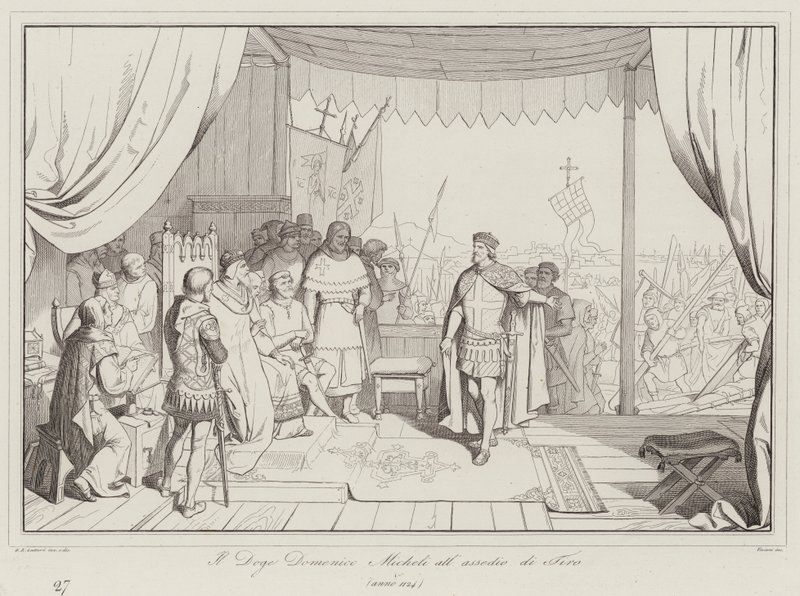 Der Doge Domenico Micheli bei der Belagerung von Tyrus von Italian School