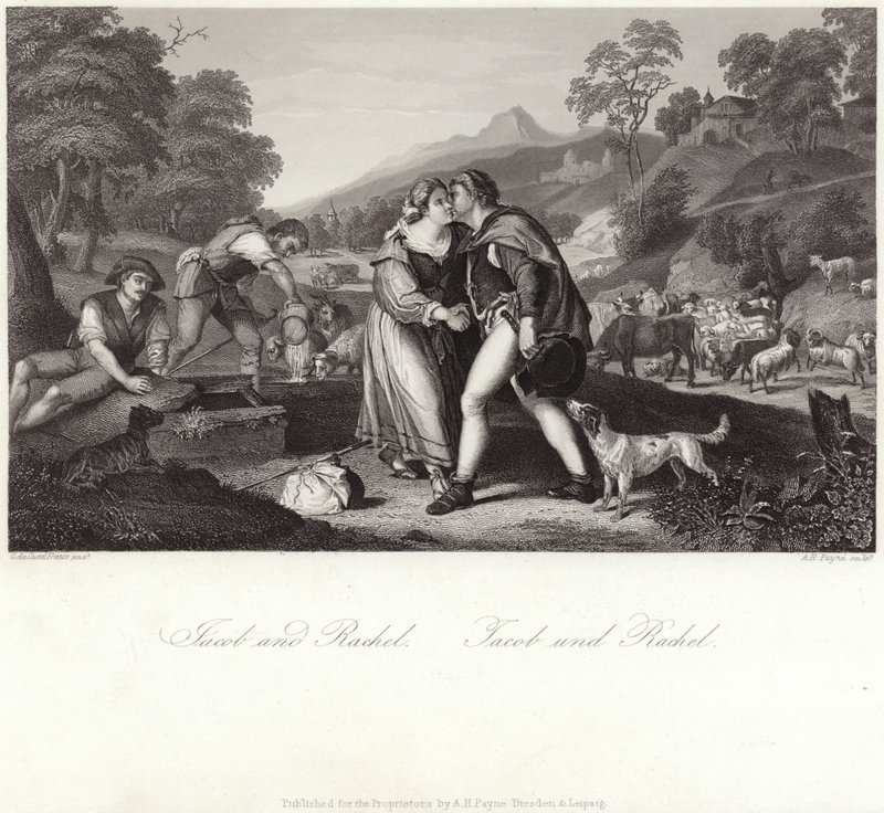 Jakob und Rahel von Italian School