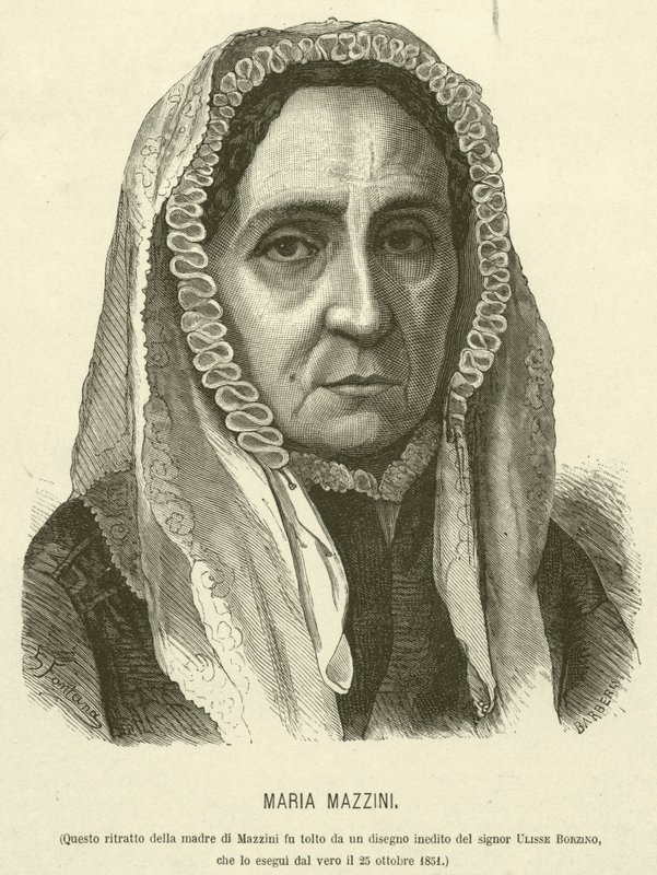 Maria Mazzini (Gravur) von Italian School