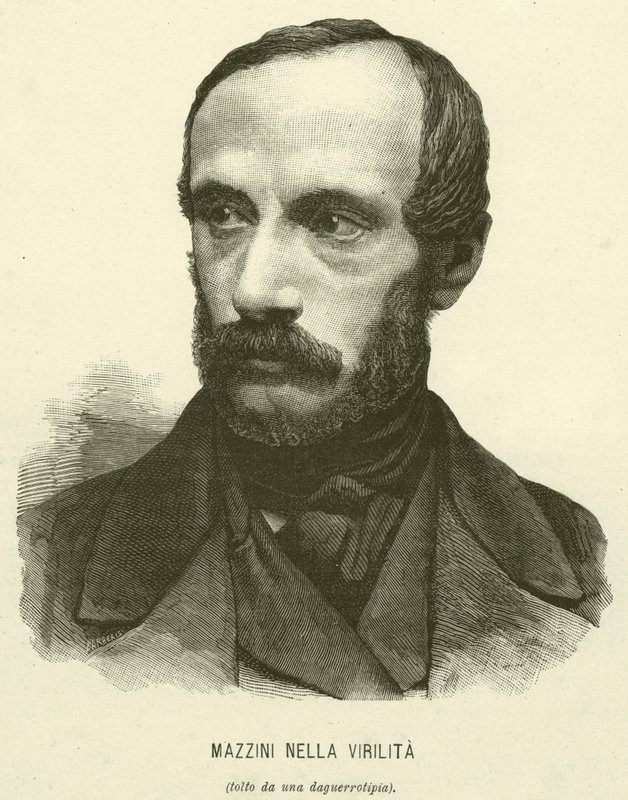 Mazzini in der Blütezeit (Gravur) von Italian School