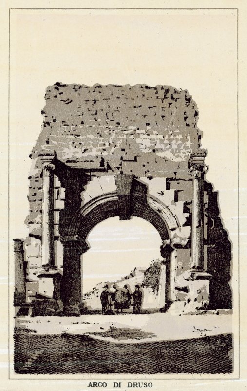 Rom: Arco di Druso von Italian School