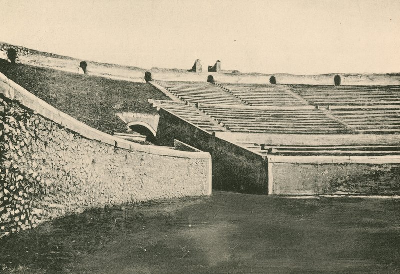 Das Amphitheater (Gravur) von Italian School
