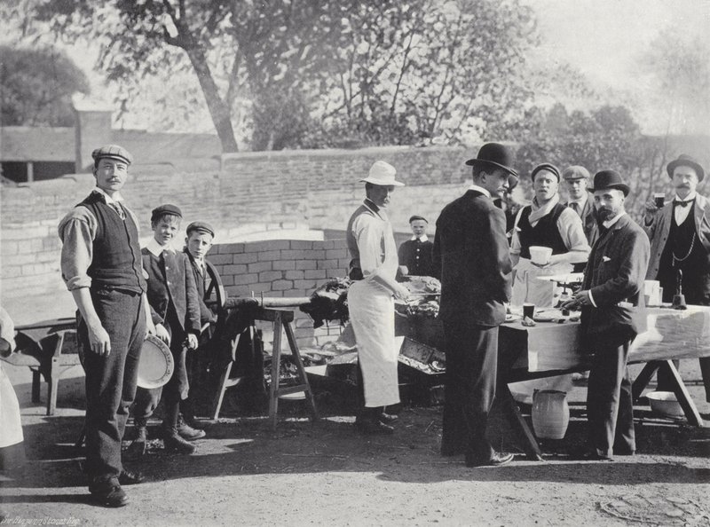 Bidford Mop, das Schweinebraten von J. Benjamin Stone