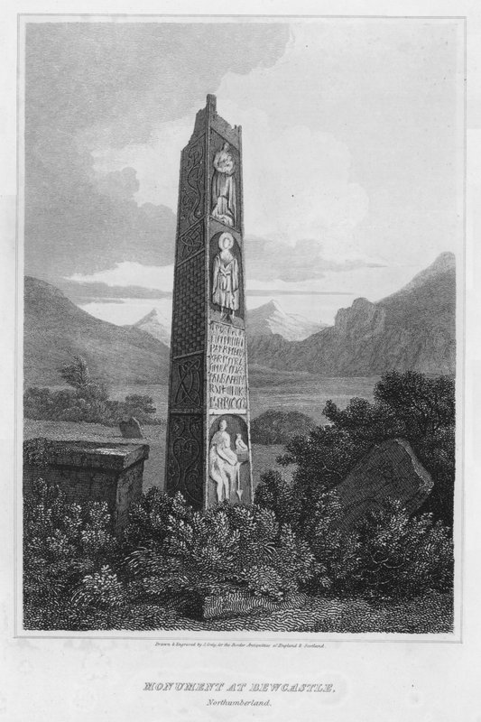 Denkmal in Bewcastle, Northumberland (Stich) von J. Greig