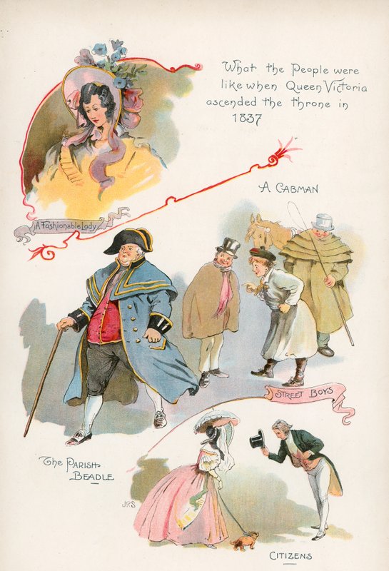 Menschen im Jahr 1837 von J. R. Sinclair