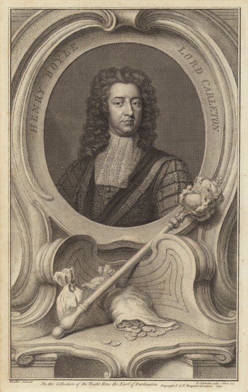 Henry Boyle, 1. Baron Carleton, anglo-irischer Politiker von Jacobus Houbraken