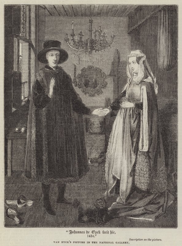 Johannes de Eyck fecit hic, 1434 von Jan van Eyck