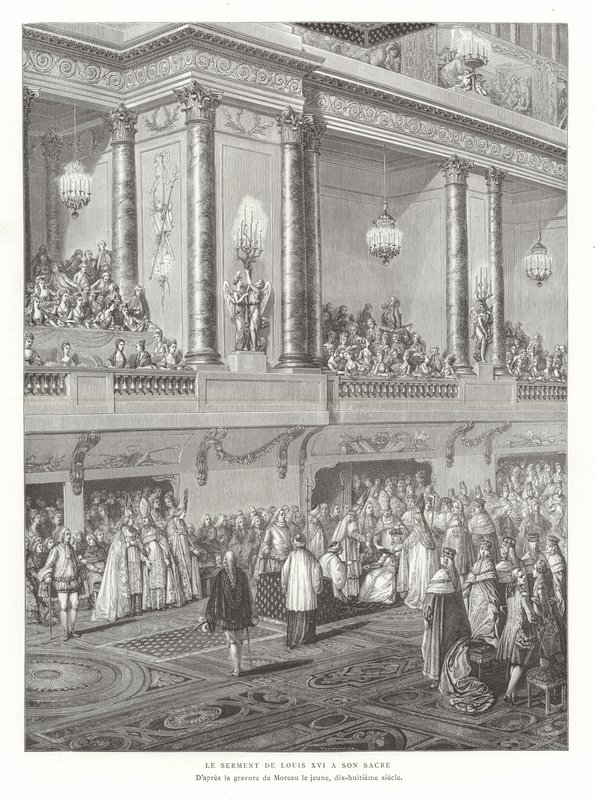Der Krönungseid von König Ludwig XVI. von Frankreich, 1775 von Jean Michel the Younger Moreau