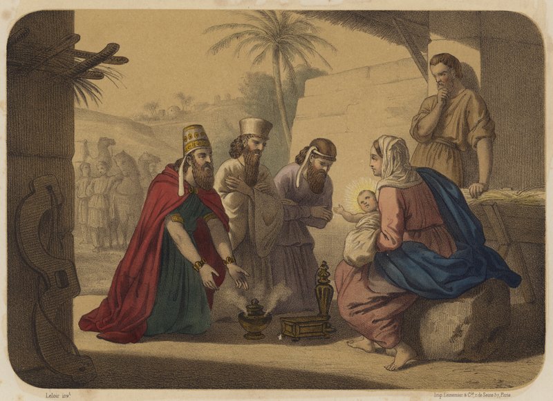 Anbetung der Könige von Jean Baptiste Auguste Leloir