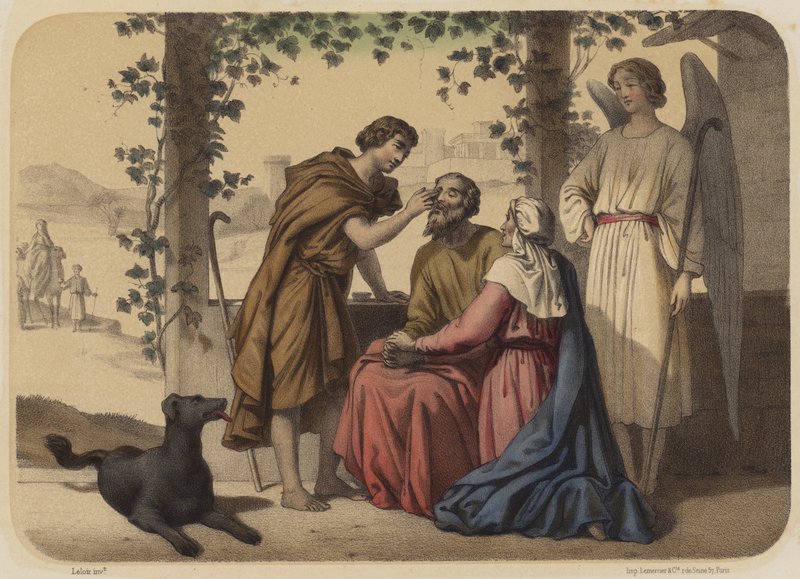 Rückkehr des jungen Tobias von Jean Baptiste Auguste Leloir