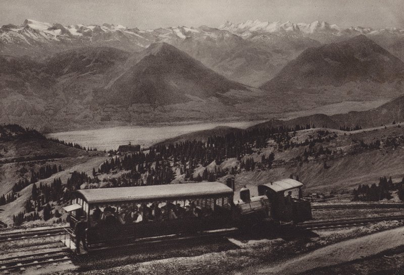 Bei Station Rigi Kulm von Jean Gaberell