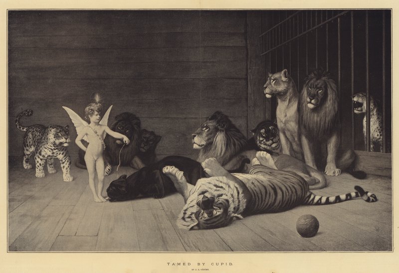 Gezähmt von Amor von Jean Leon Gerome