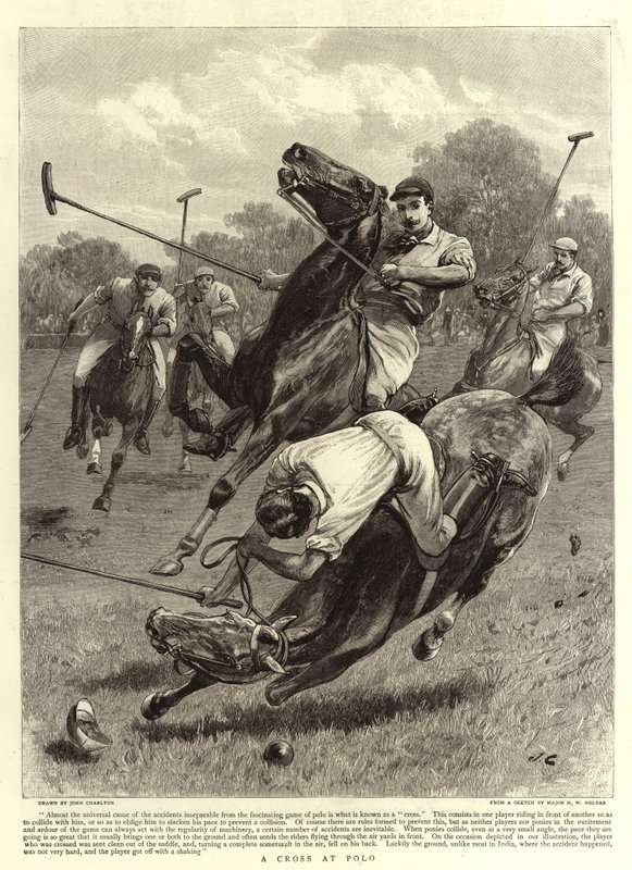 Ein Kreuz beim Polo von John Charlton