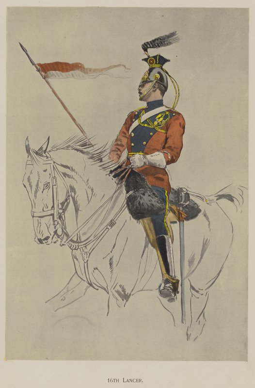 16. Lanzenreiter (Farblithografie) von John (after) Charlton