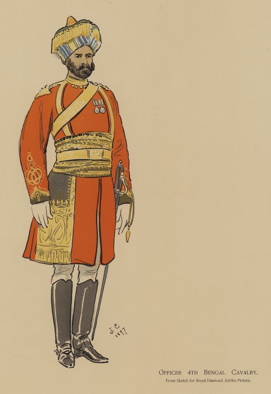 Offizier der 4. Bengalischen Kavallerie von John (after) Charlton