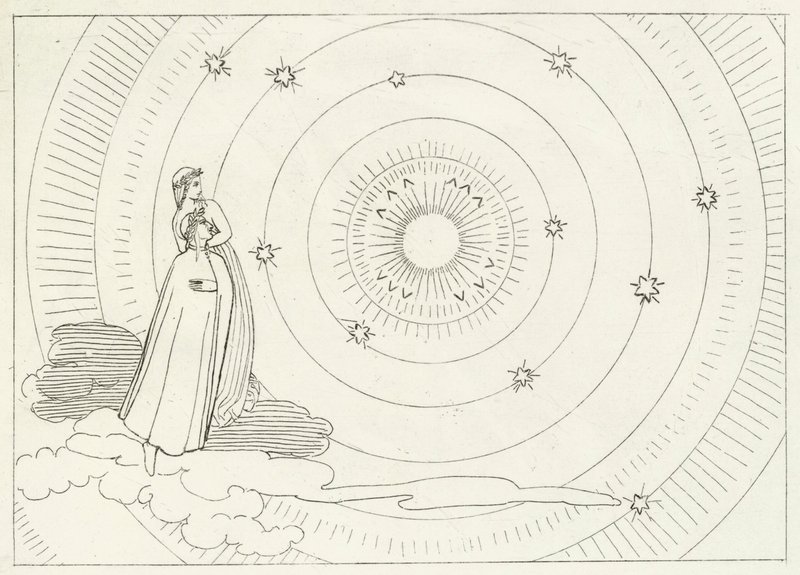 Das Empyreum, Paradies, Gesang 28 (Stich) von John (after) Flaxman