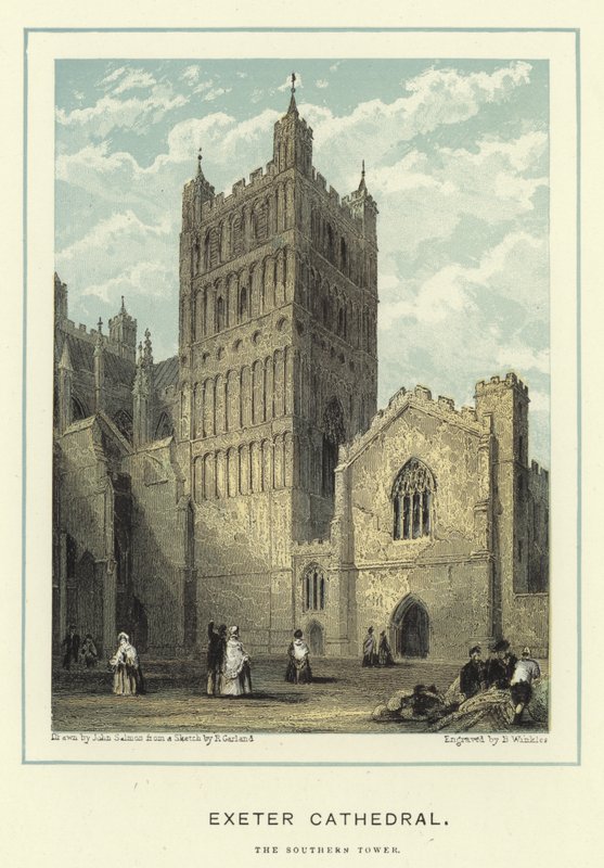Kathedrale von Exeter, der südliche Turm von John Francis Salmon