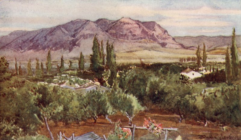 Der Berg der Versuchung, von Jericho von John Fulleylove