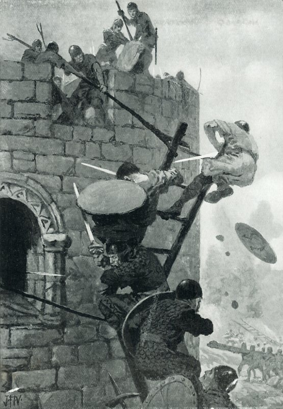 Die Belagerung von Carmarthen Castle von John Harris Valda