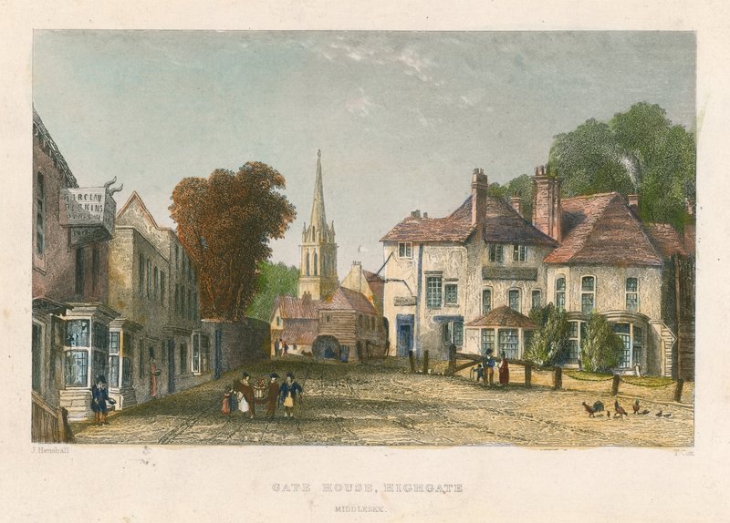 Torhaus, Highgate, London von John Henry Henshall