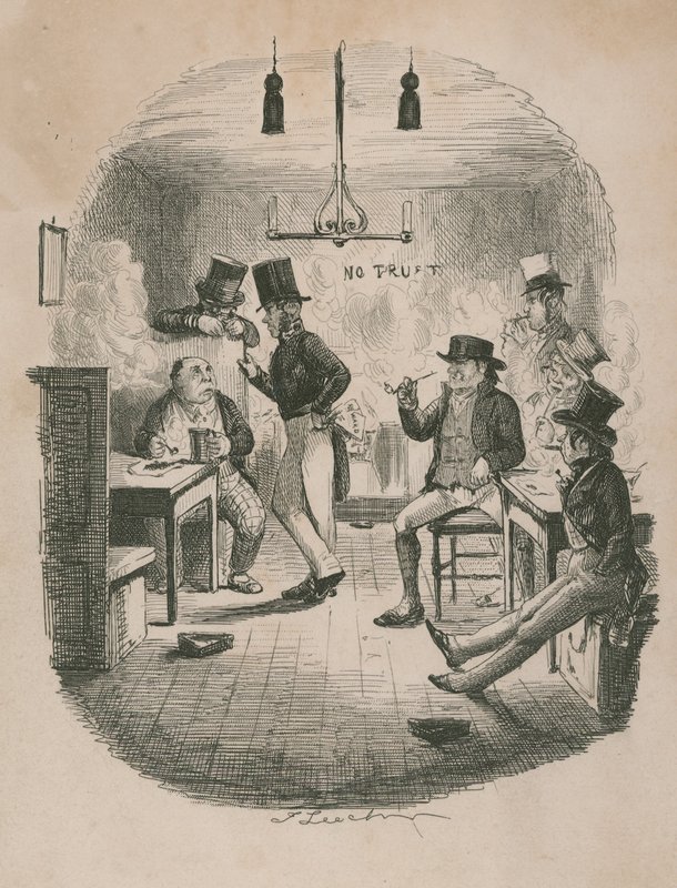 Rauchender Rotkehlchen von John Leech