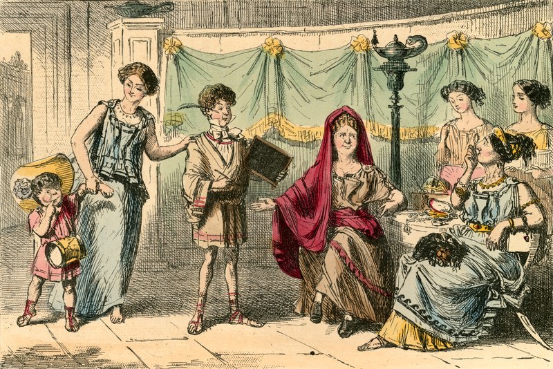 Die Mutter der Gracchi von John Leech