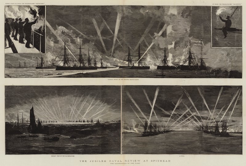 Die Jubiläums-Flottenparade in Spithead von Joseph Nash