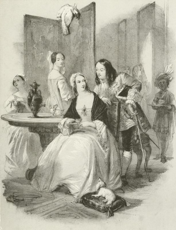 Die neue Schönheit, der Hof von Königin Anne von Joseph Nash