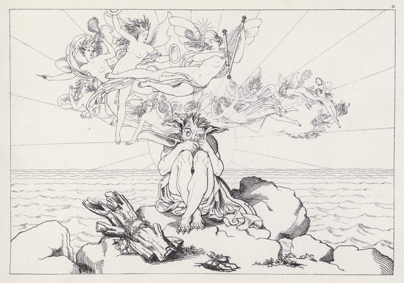 Der Sturm, Akt III, Szene 2 von Joseph Noel after Paton