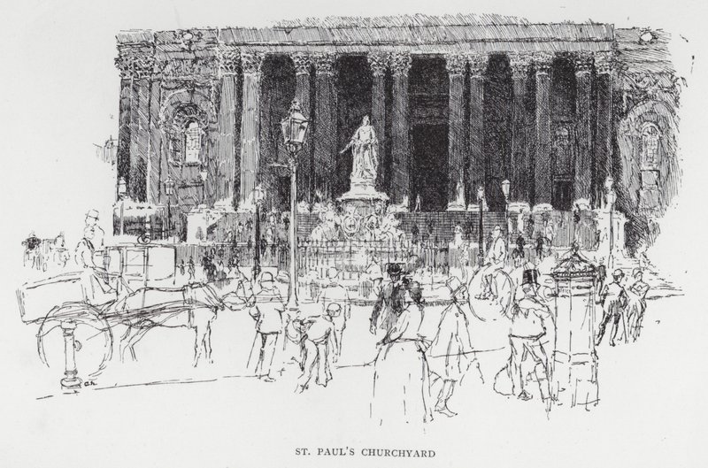 Kirchhof von St. Paul von Joseph (after) Pennell