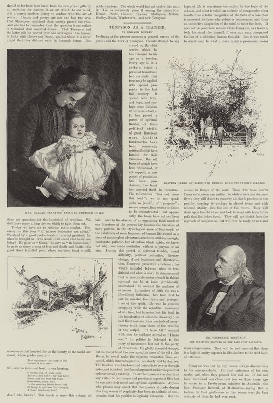 Alfred, Baron Tennyson, Poet Laureate von Joseph Holland Tringham