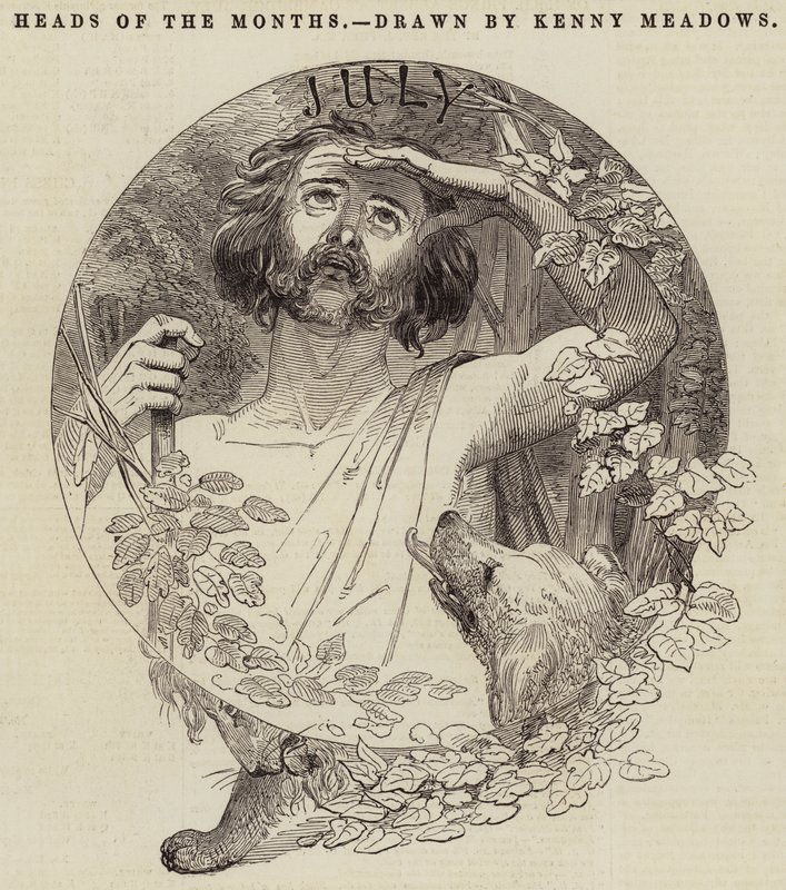 Köpfe der Monate von Joseph Kenny Meadows