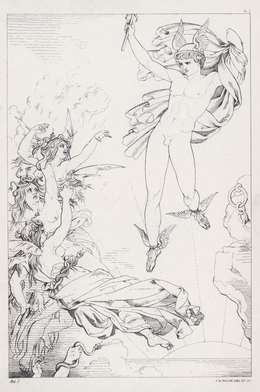 Prometheus Unbound, Akt I von Joseph Noel after Paton