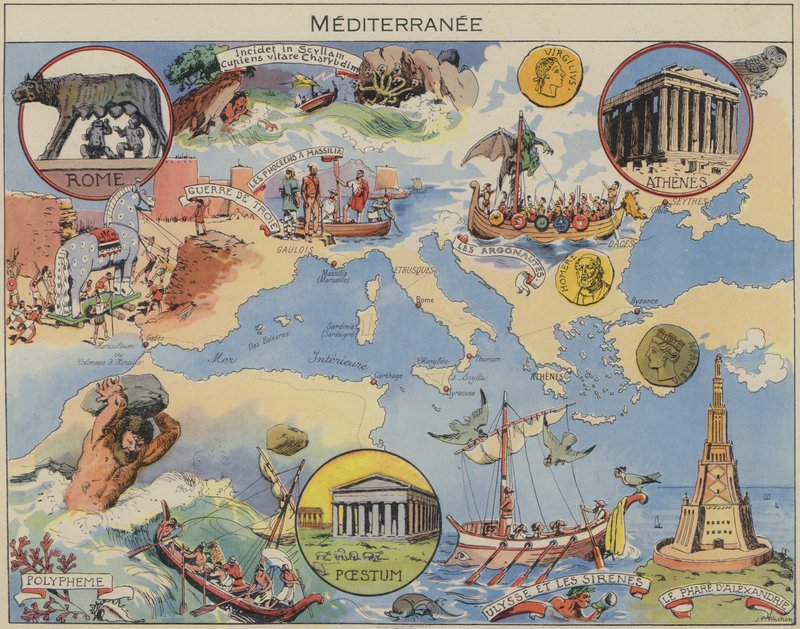 Mittelmeer von Joseph Porphyre Pinchon
