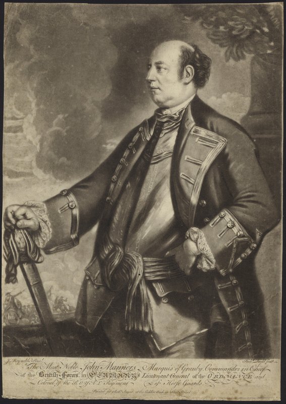 Porträt von Generalleutnant John Manners von Joshua Reynolds