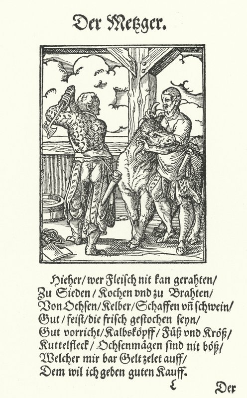 Der Metzger von Jost Amman