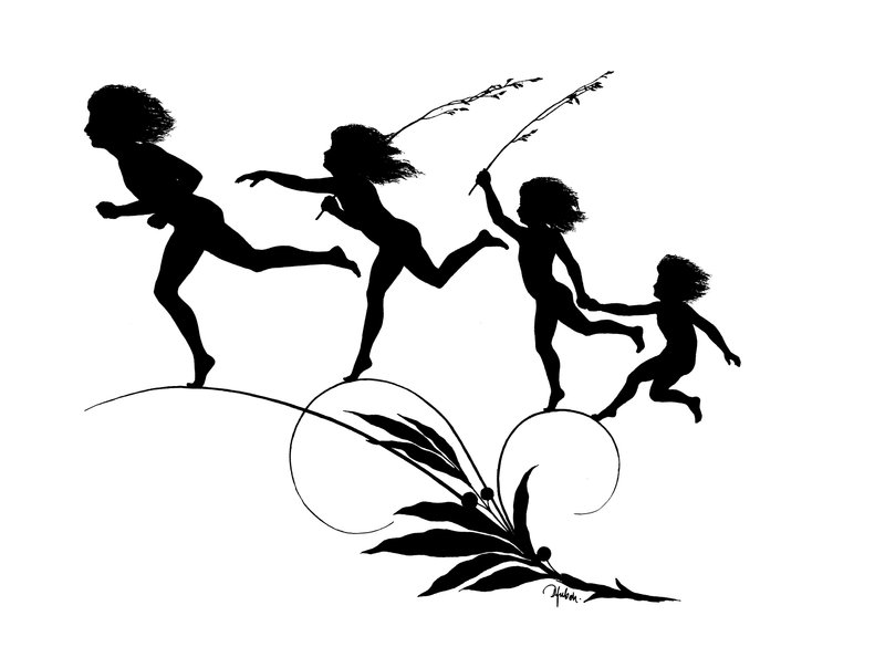 Illustration für Göttliche Jugend von Karl Wilhelm Diefenbach
