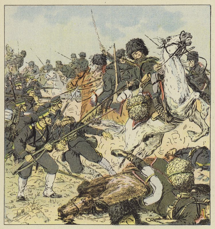 Ein Angriff der Kosaken von L. Malespine