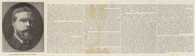 L Alma Tadema, RA von Lawrence Alma Tadema