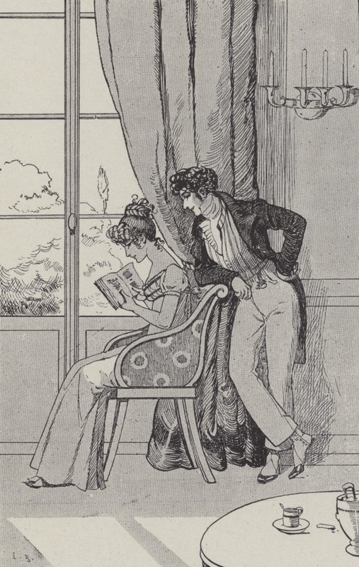 Claire liest Robinson von Leonce Burret