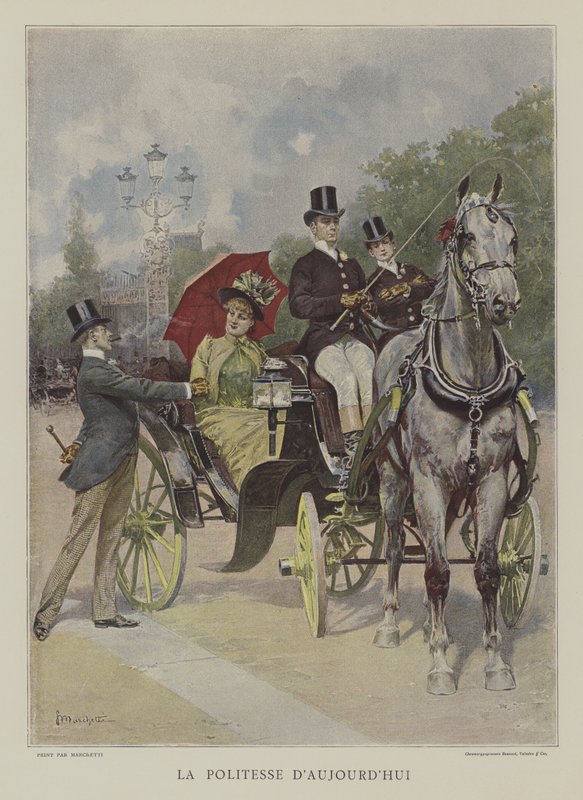 Die Höflichkeit von heute von Ludovico (after) Marchetti