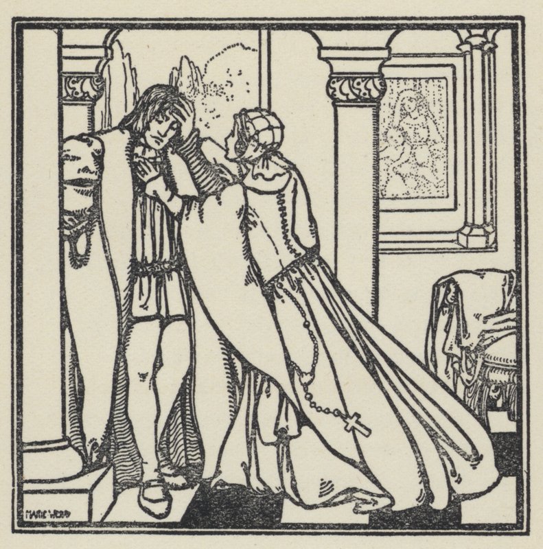 Illustration für Der Traum von Gerontius von Kardinal Newman von Marie Preaud Webb