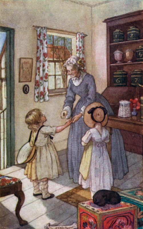 Illustration für Cranford von Mrs. Gaskell von Mary V. Wheelhouse