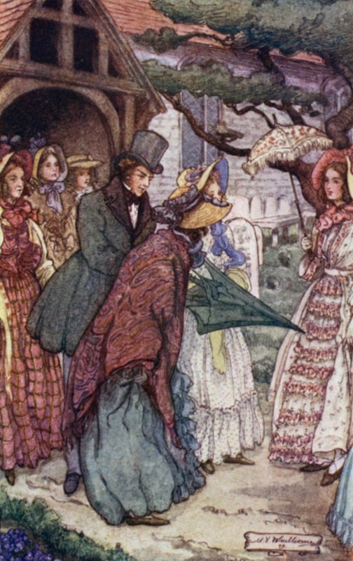 Illustration für Cranford von Mrs. Gaskell von Mary V. Wheelhouse